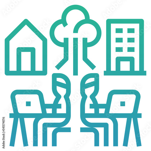 hybrid workplaces icon
