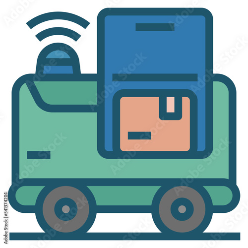 robotic delivery icon