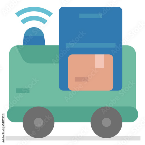 robotic delivery icon