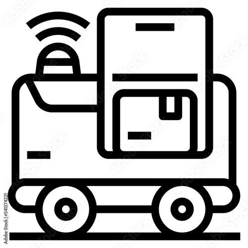 robotic delivery icon