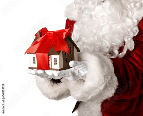Santa Claus and house model...