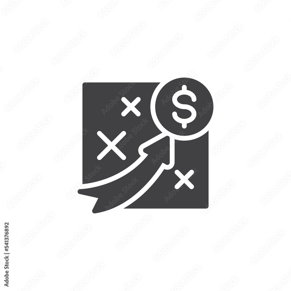 Investment strategy vector icon Investment strategy vector icon