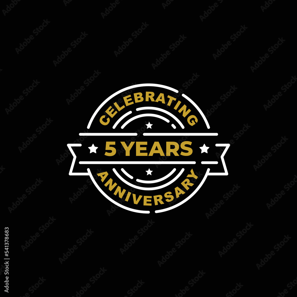 5th years anniversary celebrating logo vector 5th years anniversary celebrating logo vector