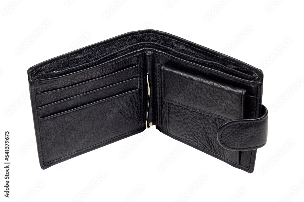 men's, leather black wallet, isolate, transparent background men's, leather black wallet, isolate, transparent background