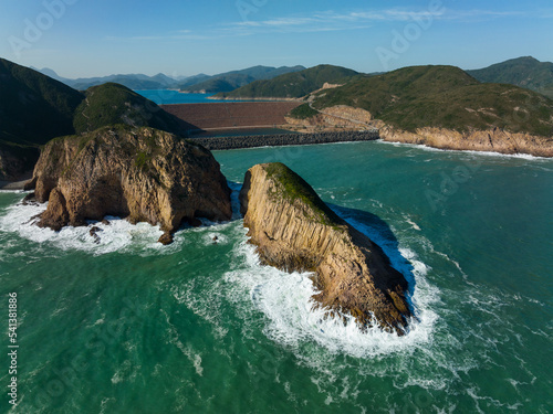 Canvas Print High Island Reservoir in Hong Kong Geo Park