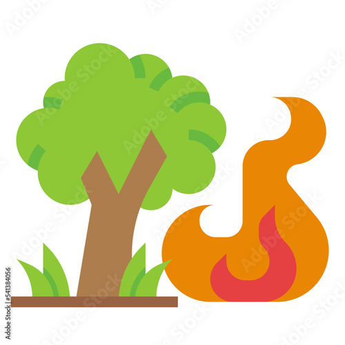 wildfire flat icon