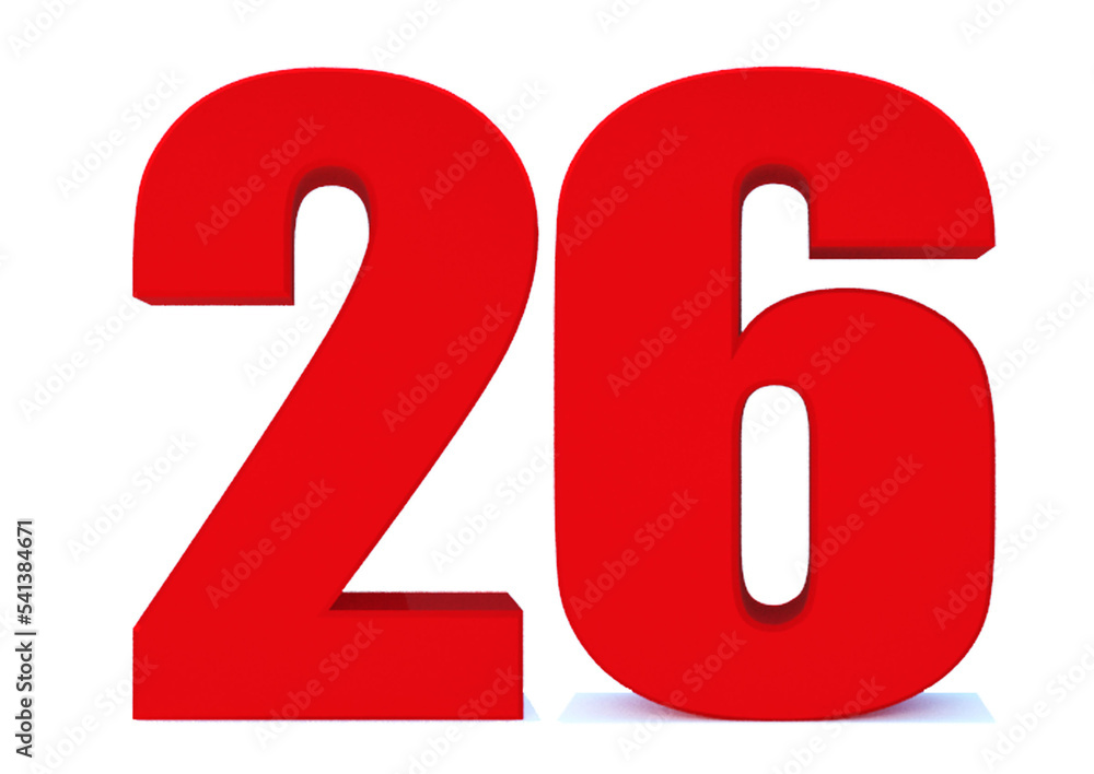 26 number 26 number