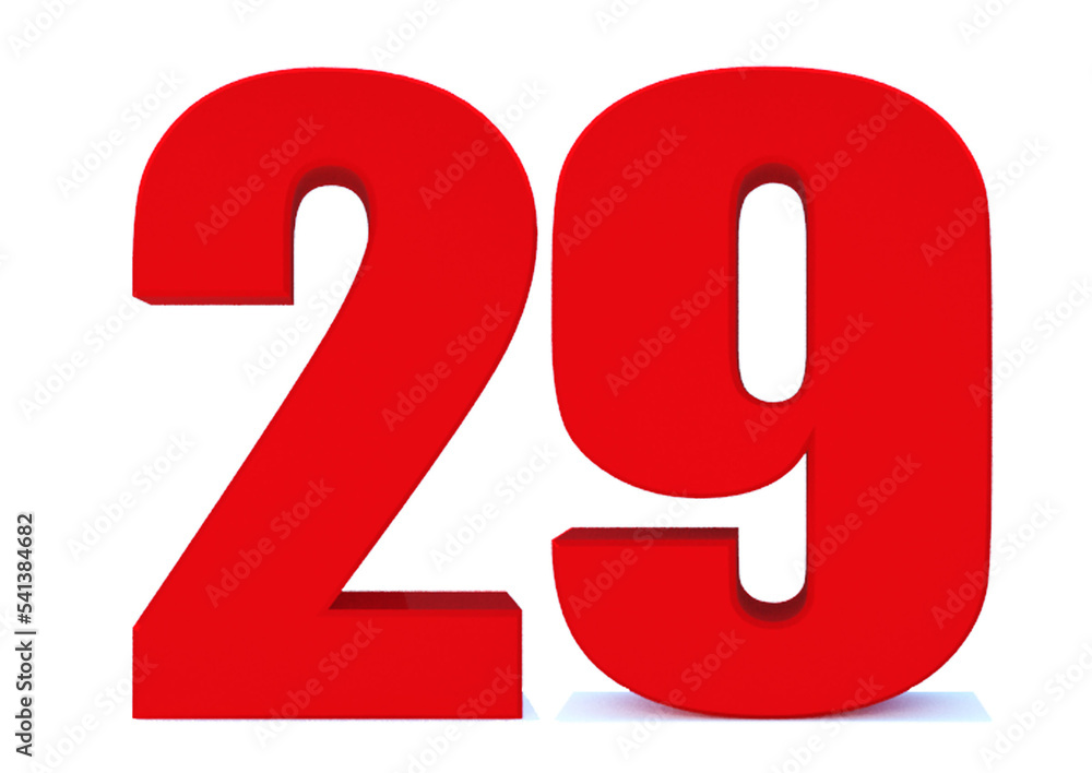 29 number 29 number