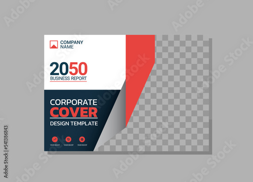 Modern business annual report horizontal