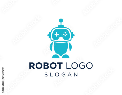 Logo about Robot on a white background. created using the CorelDraw application.