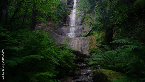 A hidden waterfall located in the Clearwater National Forest of Idaho photo