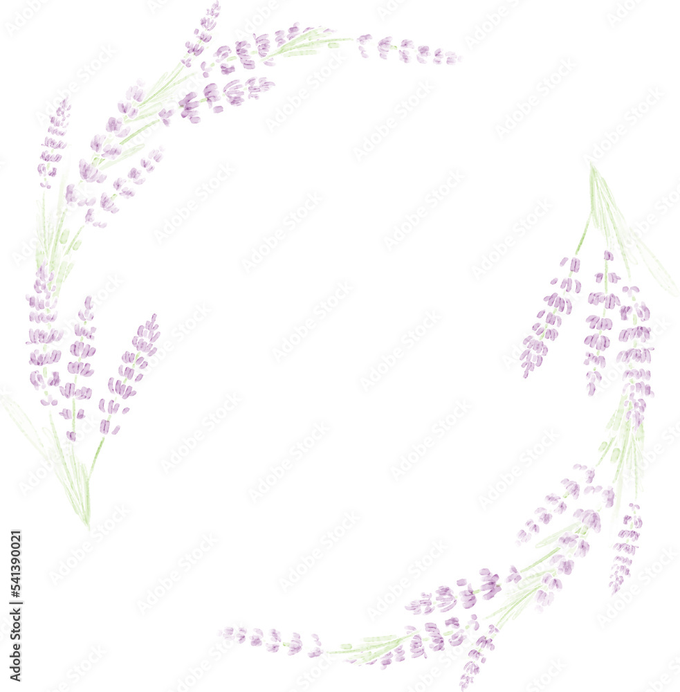 watercolor lavender wreath watercolor lavender wreath