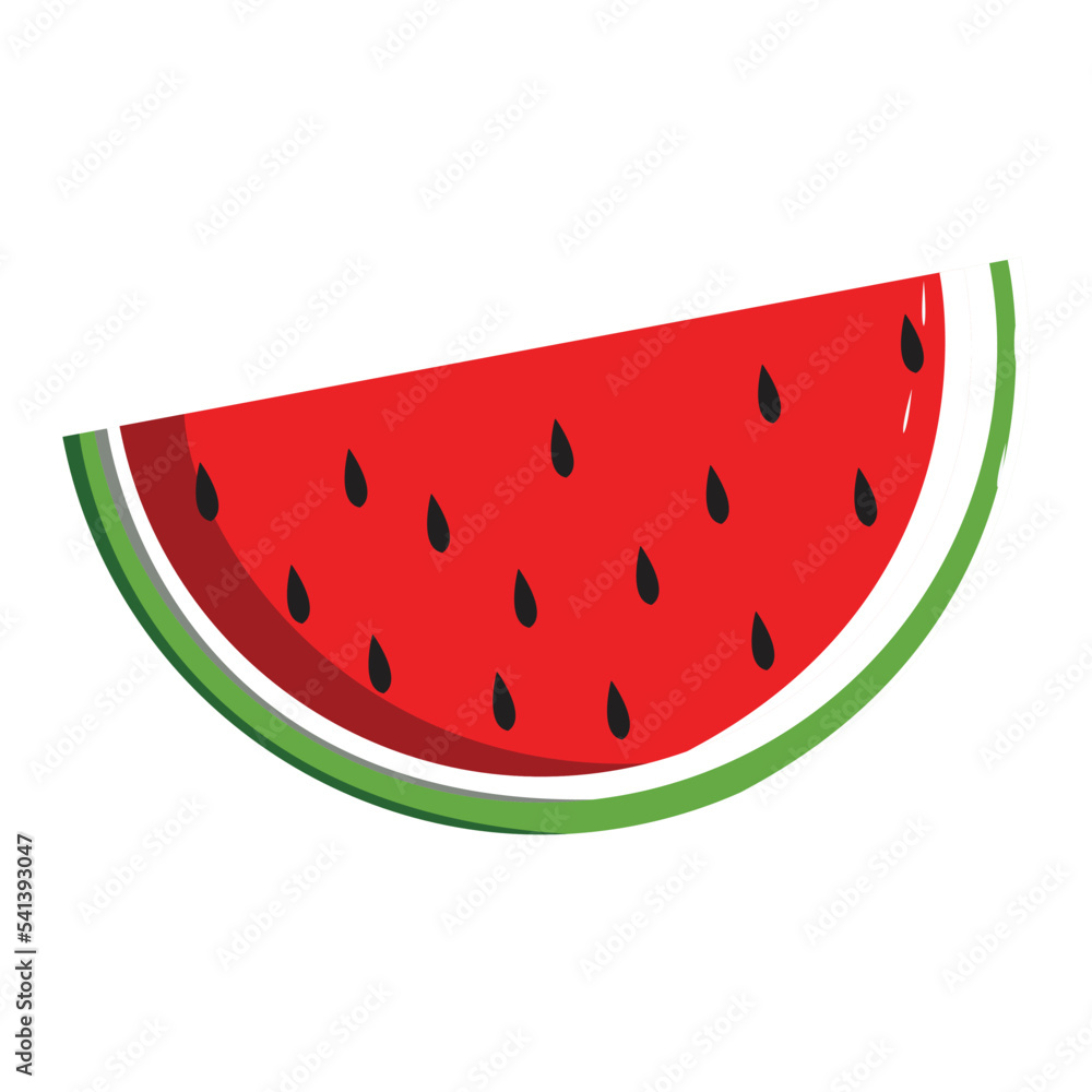 The illustration of watermelon vector. Suitable for fruits icon, sign or symbol. The illustration of watermelon vector. Suitable for fruits icon, sign or symbol.