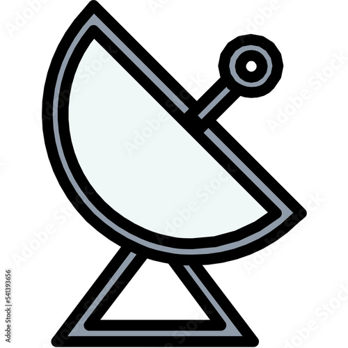 Satellite Colored Line Icon