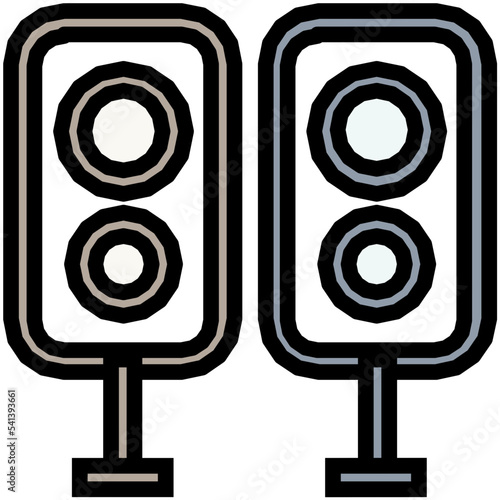 Subwoofers Colored Line Icon