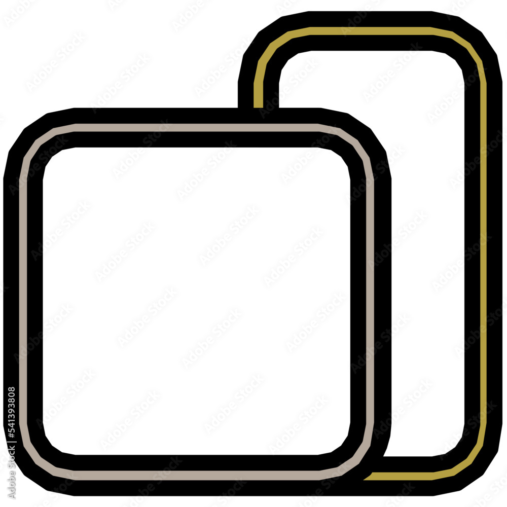 Overlapping Layers Colored Line Icon Overlapping Layers Colored Line Icon