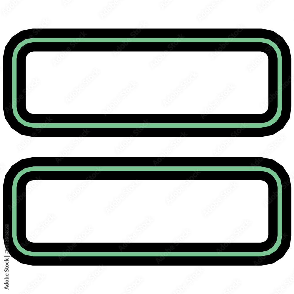 Math Equal Sign Colored Line Icon Math Equal Sign Colored Line Icon