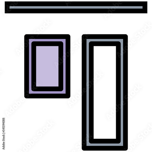 Align Tool Colored Line Icon