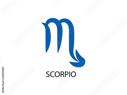 Scorpio Symbol of the Horoscope. Zodiac Sign. Vector illustration of Astrological signs 
for calendar, horoscope isolated on a background 
