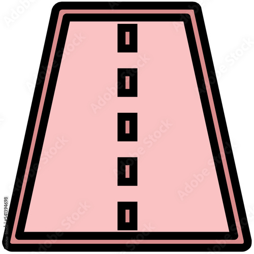 Road Colored Line Icon