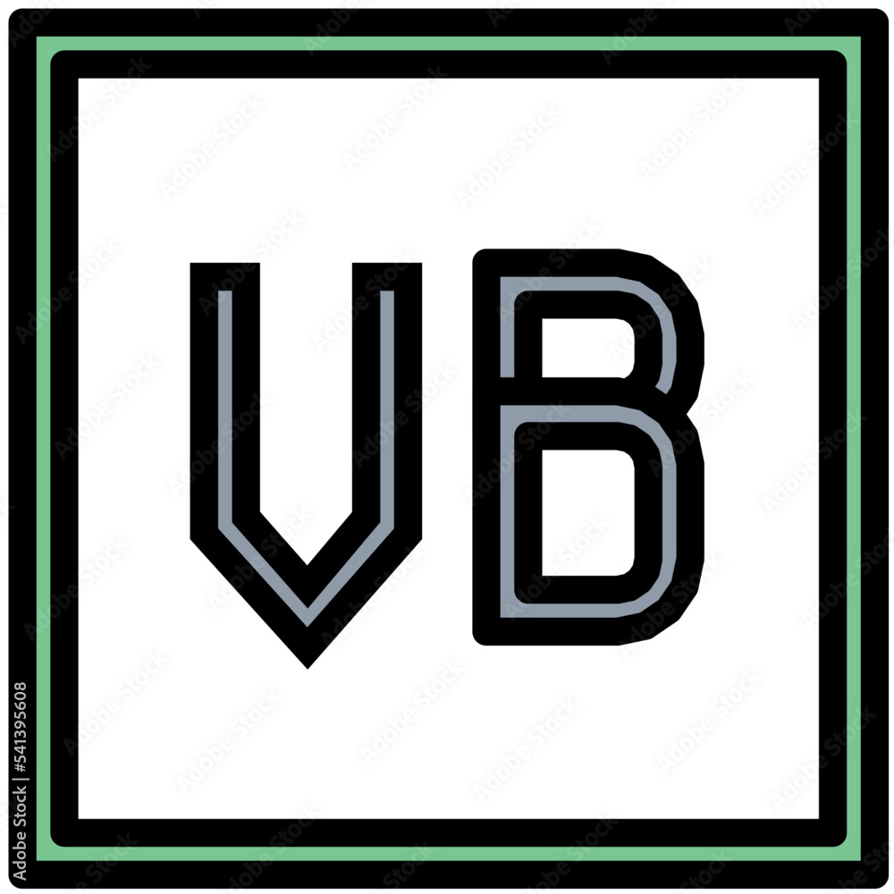 VB File Colored Line Icon VB File Colored Line Icon
