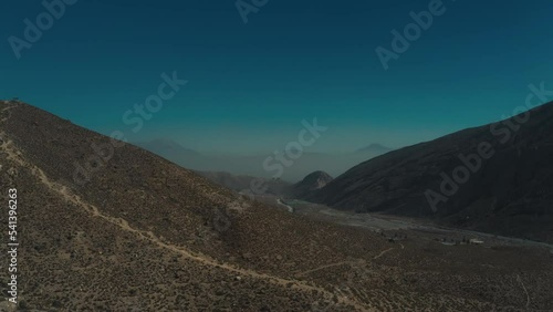 Aerial view of mountains in Quetta Pakistan photo