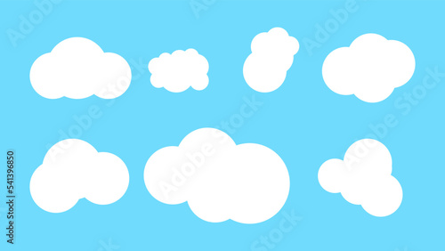 Cartoon Cloud Collection design vector.