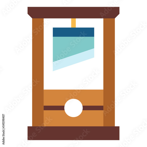 guillotine flat icon style