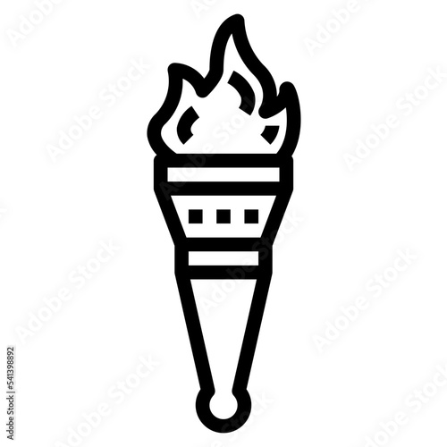 torch line icon style