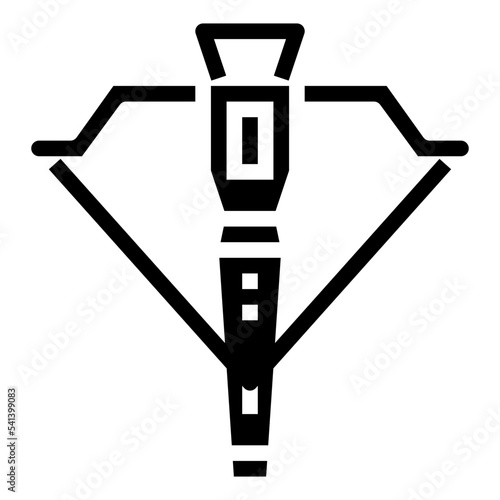 Leinwand Poster crossbow glyph icon style