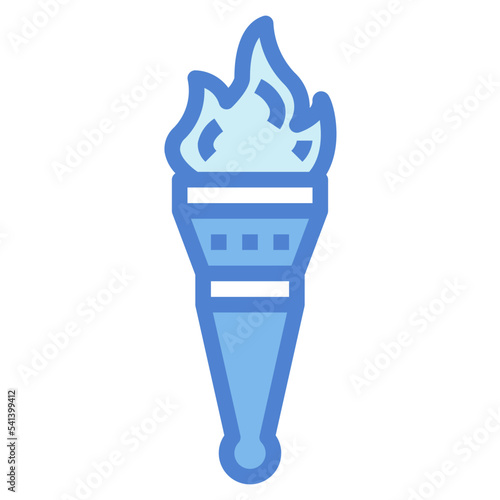 torch two tone icon style