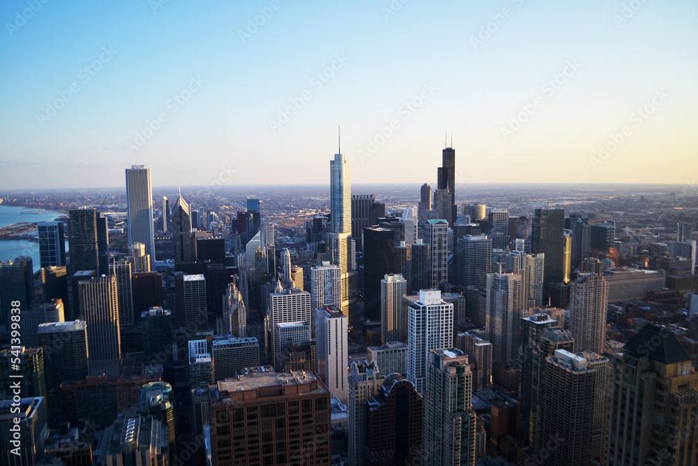 Naklejka premium city skyline