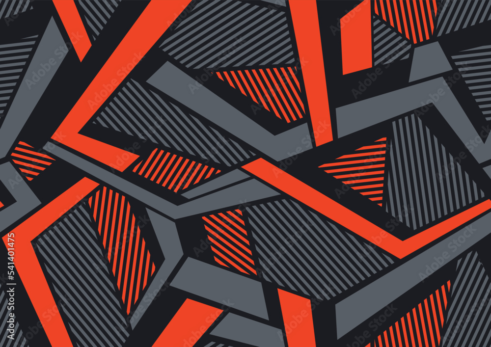 Abstract geometric seamless pattern with polygonal shapes. Modern digital sport camo texture ornament for fabric, fashion and vinyl wrap print. Vector background. Abstract geometric seamless pattern with polygonal shapes. Modern digital sport camo texture ornament for fabric, fashion and vinyl wrap print. Vector background.
