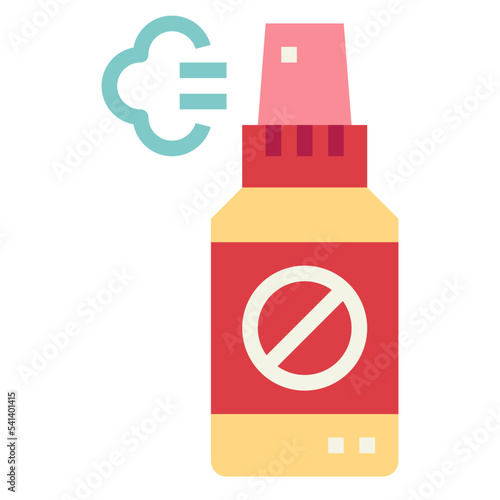insect repellent flat icon style