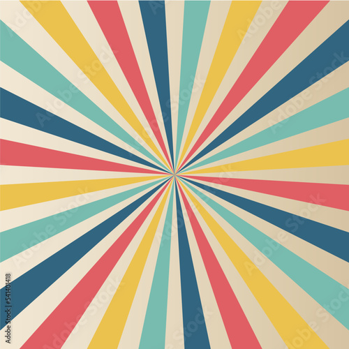 코믹 백그라운드(색동)-1. 방사형