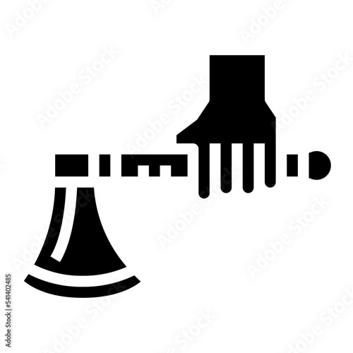 axe glyph icon style