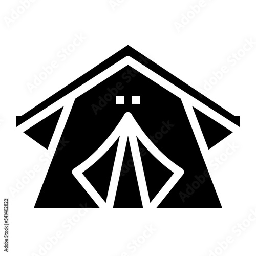 tent glyph icon style