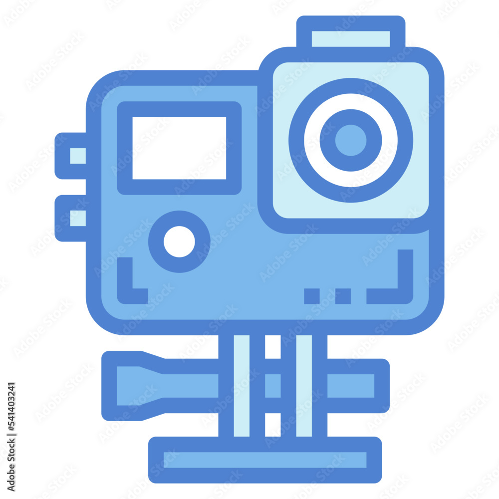 action camera two tone icon style action camera two tone icon style