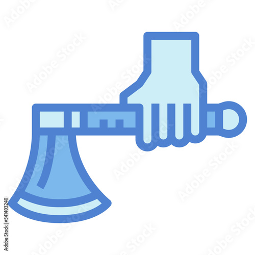 axe two tone icon style