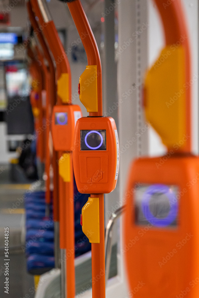 Russia. Saint-Petersburg. Validator - equipment for checking travel documents. Russia. Saint-Petersburg. Validator - equipment for checking travel documents.