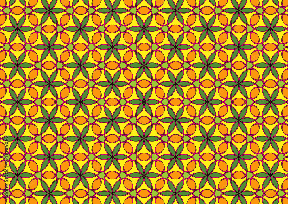 Fototapeta premium Flower fabric pattern 