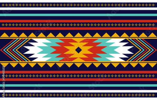 Bohemian African tribal ethnic pattern traditional seamless design for background, rug, wallpaper, wrap, batik, fabric, geometric.