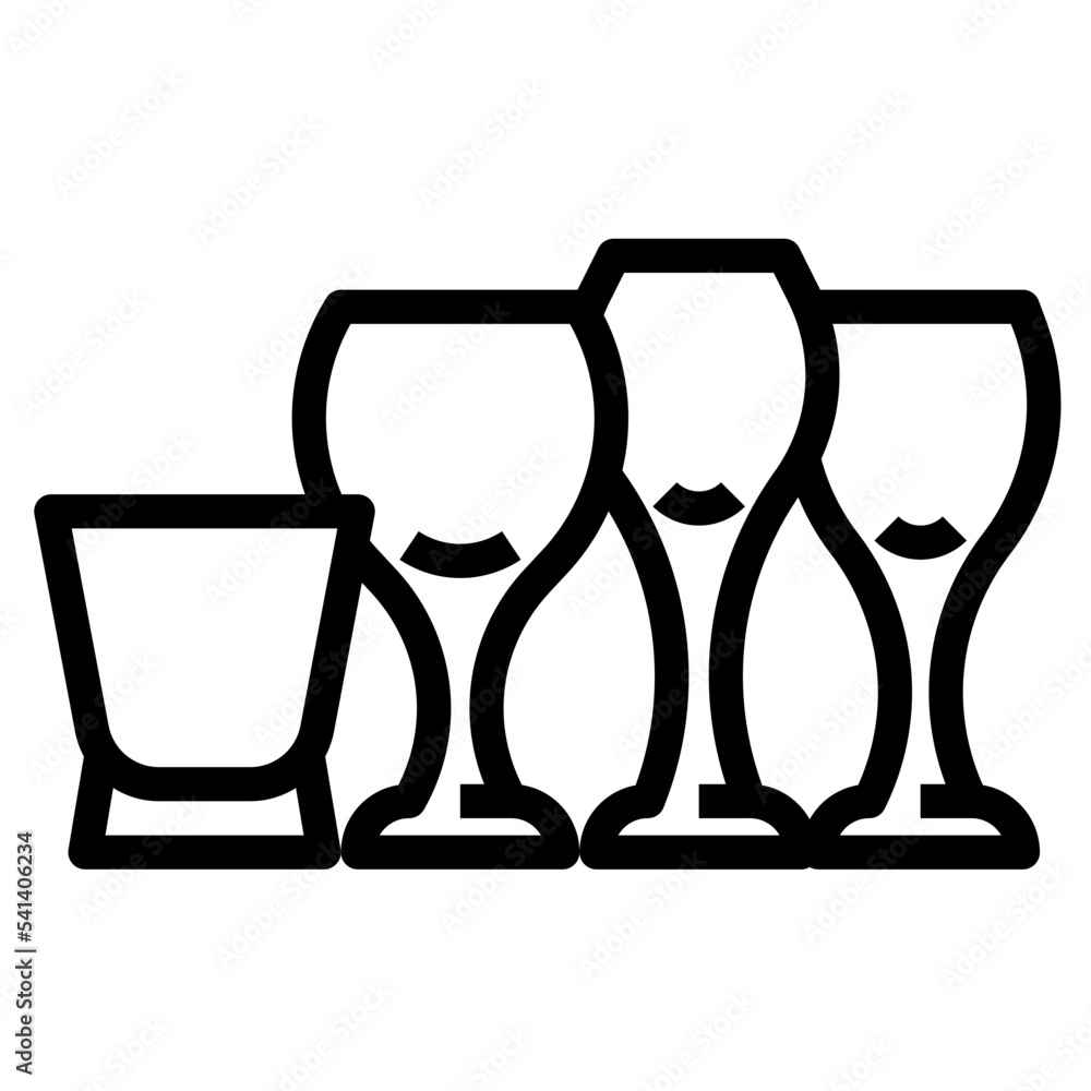glass line icon glass line icon