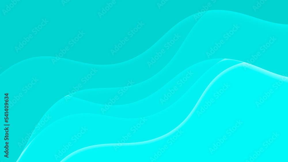 Obraz premium Abstract 3d paper cut illustration. Wavy paper layers cutout with shadow effect.