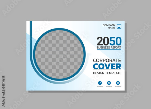 Modern business annual report horizontal