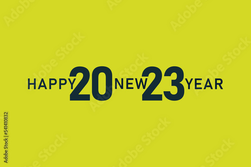 Happy New Year 2023.Happy New Year 2023 greeting card design template.Card design template.Calendar.Number design template.Greeting card template.Brochure design template.Cover of business diary.