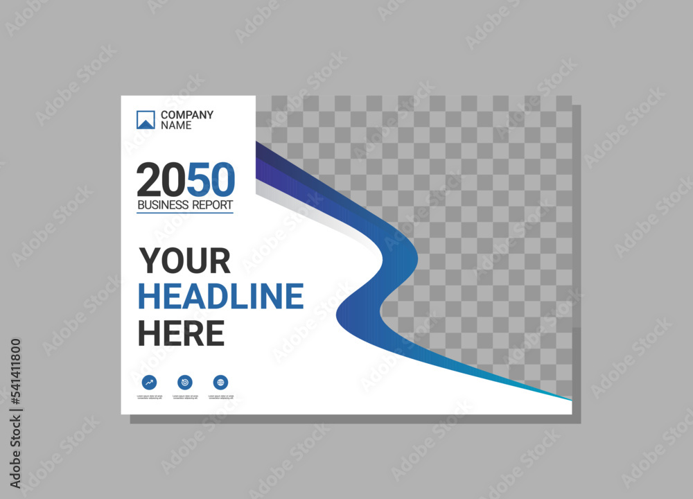 Modern business annual report horizontal Modern business annual report horizontal