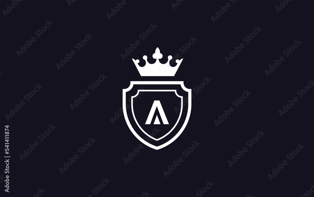 Crown vector and shield symbol icon and royal luxury shield monogram vector. King and queen abstract geometric logo design with letters and alphabets Crown vector and shield symbol icon and royal luxury shield monogram vector. King and queen abstract geometric logo design with letters and alphabets