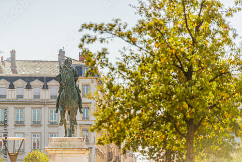 Photo de napoléon sur la place Bellecour Lyon, france photo