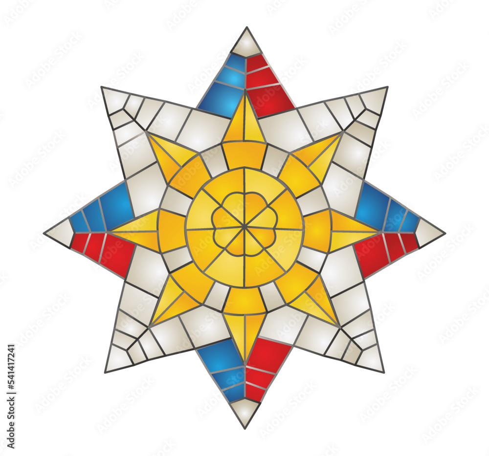 Capiz Christmas Pinoy Parol Lantern Stock Vector | Adobe Stock
